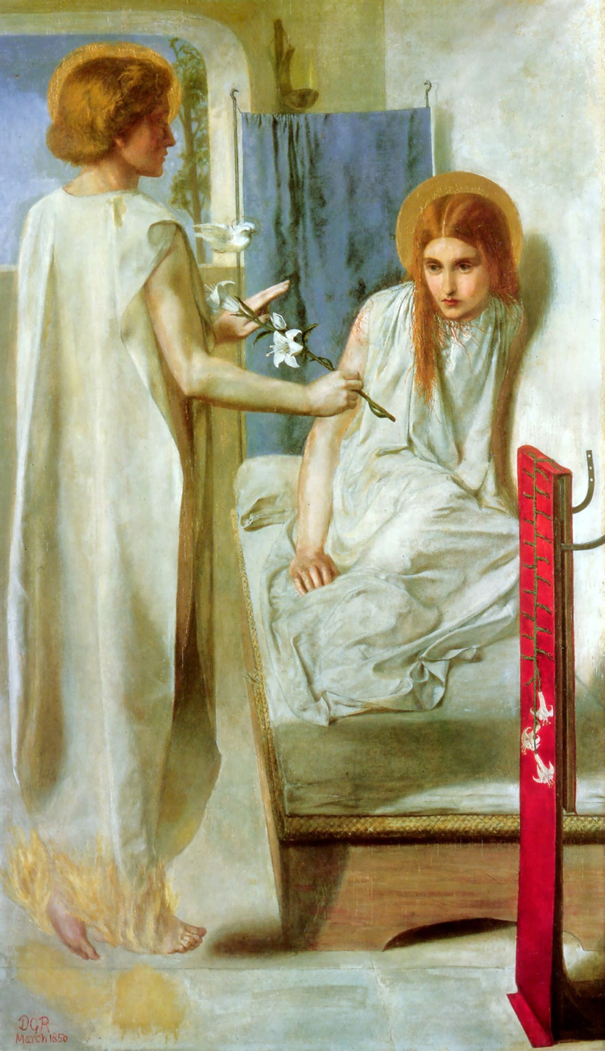 The Annunciation by Rossetti